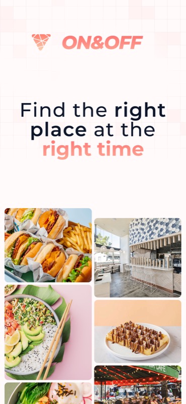 On & Off app browse and discover